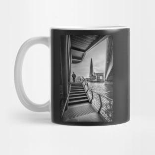 View of Shard from Stairs at London Bridge Mug